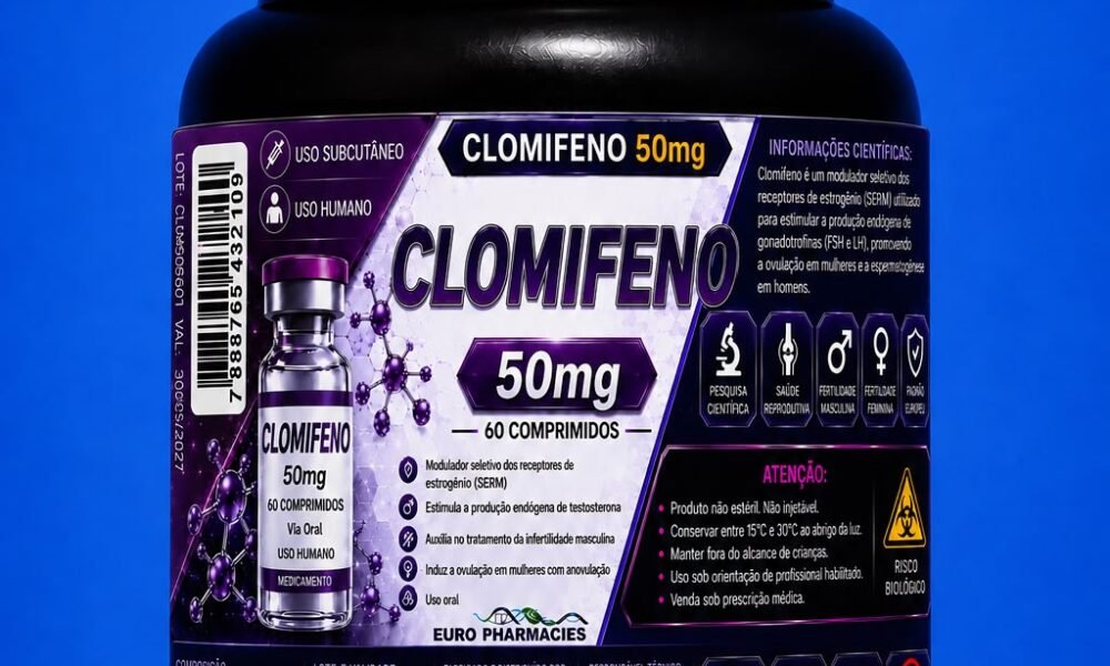 Citrato de Clomifeno 50MG 60 Comprimidos EURO