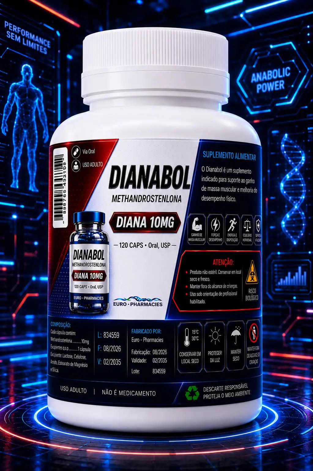 Dianabol 10MG 120CPS EURO