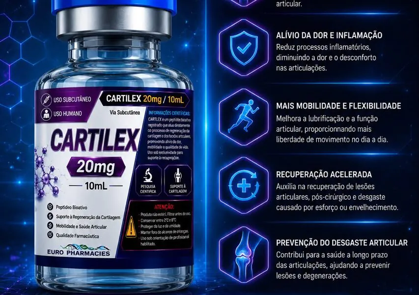 Cartilex 20mg 10ml  - SUPORTE ARTICULAR